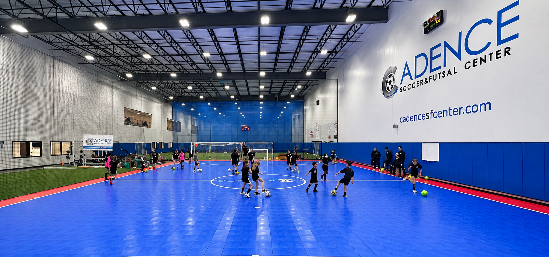 Dedicated Futsal Court at the Cadence Futsal facility in Illinois